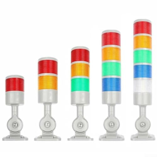CNC-Werkzeug-Warnleuchte, Industriequalität, LED-Signalturm-Stapel-Lichter, Säulenlampe (3-stufig mit Summer)