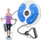 Waist Twisting Disc, Women's Twisting Board for Weight Loss and Aerobics with Drawstring and Massaging Soles Home gym for slimming and shaping of the body（Blue)
