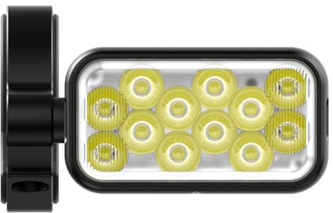 Knog Blinder X 2300 Lumen Bike Light - Ultra-Bright Bike Headlight with Remote, IP67 Waterproof, 6 Modes, Secure Mounts, USB-C Rechargeable Battery Pack - for MTB, Road & Trail Riding
