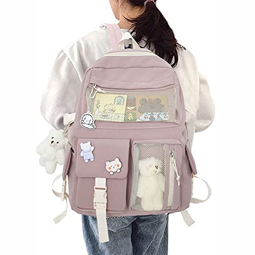 Laptop Case 16 Inch Small Rucksack For Men Backpack School Toddlers Kawaii For School Cute Backpack Backpacks Preppy Backpack Personalised Wallets For Men (Pink, One Size)