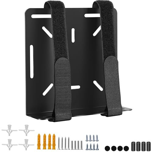 Freejia Universal Mount for Dell, HP, Lenovo & More, Compatible with Dell OptiPlex, Lenovo ThinkCentre & HP Mini PC, Adjustable, Wall Mount & VESA Mount, Black, 1 Count