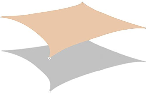 Toldo rectangular impermeable para patio, jardín, resistente al aire libre, para patio trasero y restaurante, parasol gris para protección UV y resistencia a la lluvia