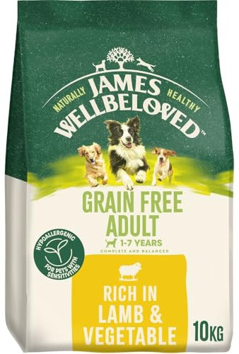 James Wellbeloved Dog Adult Hypoallergenic Dry Food Grain Free Lamb 10 kg