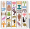 MAYJOYDIY Altägyptische Schablone 30 × 30cm Pharao Pyramide Malschablone Wiederverwendbar Ägyptische Hieroglyphen Vorlage DIY Bastelarbeit Zum Malen Auf Holzmöbeln Leinwand Wanddekoration