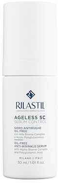 Rilastil Ageless SC Sebum Control Anti-Falten-Serum, ölfrei, mit Alfa Bioma Complex und Polyglutaminsäure, 30 ml