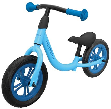HUDORA Laufrad Up 10 Zoll Cyan - Leichtes Lauflernrad ab 18 Monaten - Gleichgewichtsrad mit hoher Kippstabilität - Lauflernspielzeug für Kinder von 78-100 cm - Kinderspielzeug mit 2 Rädern