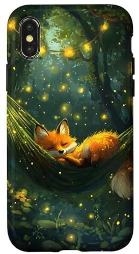 Fox Forest Sleep Magical Lights Case for iPhone X/XS