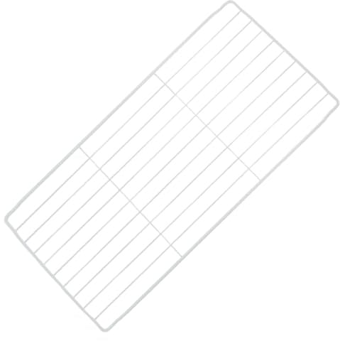 Gefrierschrank Trennwand Mehrlagig aus Eisen mit Drahtgitter Design | Weiß, für Lebensmittel und Zutaten, Luftzirkulation und Pflegeleichte Oberfläche, Küche und Familienessen