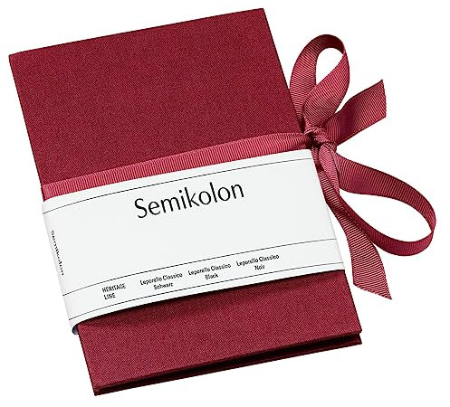 Leporello bordeaux +++ 6 Blatt hochwertige feste Seiten +++ EINKLEBE-FOTOBÜCHLEIN +++ SEMIKOLON Qualität