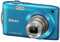 Nikon Coolpix S3300 Appareil photo numérique compact 16 Mpix Ecran 2,7 Zoom optique 6x Bleu