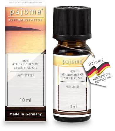 pajoma® Duftöl 10 ml, Anti-Stress | 100% Naturrein Ätherisches Öl für Aromatherapie, Duftlampe, Aroma Diffuser, Massage, Naturkosmetik | Premium Qualität
