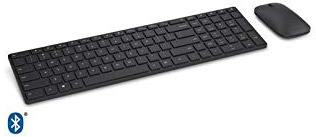 Microsoft Designer clavier Bluetooth AZERTY Français Noir - Claviers (Standard, Sans fil, Bluetooth, AZERTY, Noir, Souris incluse)