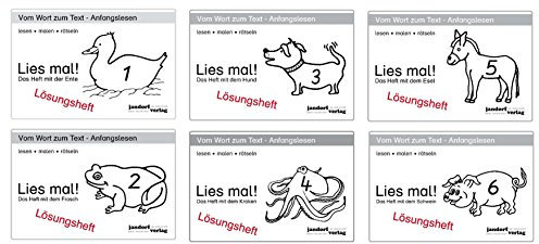 Lies mal! Lösungshefte 1 und 2, Lies mal! Lösungshefte 3 und 4, Lies mal! Lösungshefte 5 und 6 (alte Version)