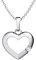 Herzkette Silber 925 I Halskette Damen Kette mit Herzanhänger und Zirkonia Stein I Echtsilber Anhänger Echt Silberkette mit Herz für Frauen Schmuck Geschenk für Sie Frau Mama Freundin Ehefrau Mutter