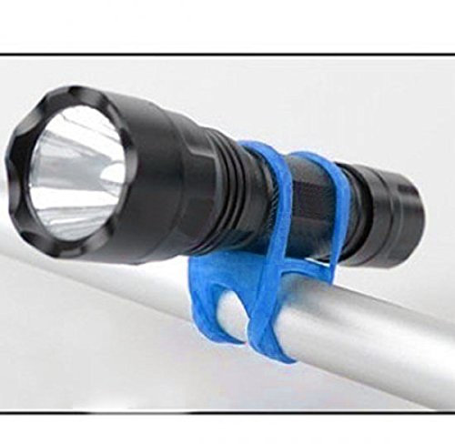 System-S Silikonband Fahrrad-Licht Halterung Befestigung Taschenlampen Halter