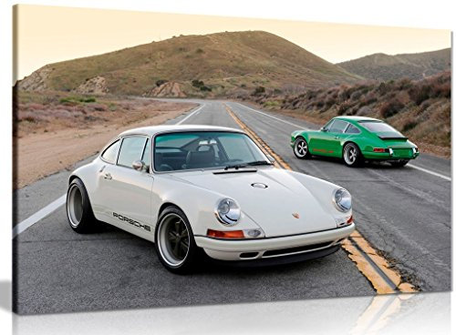 Leinwandbild, Kunstdruck Porsche Singer 911., A0 91x61cm (36x24in)