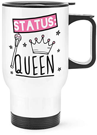 Status Queen Travel Mug Cup with Handle