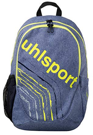 uhlsport Backpack Tagesrucksack, Jeans blau/Neongelb, one Size