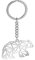 EUEAVAN Porte-clés en acier inoxydable avec pendentif ours creux pour femme et homme