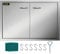 VEVOR Porte da Cucina da Esterno da 33x22 Pollici, BBQ Island Door Con 2 Porte, Porta In Acciaio Inox Doppia, Le Porte della Cucina per Barbecue alle Condizioni Meteorologiche