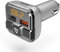 Hama Bluetooth FM Transmitter fürs Autoradio mit Kfz Ladegerät, Freisprecheinrichtung (Auto Adapter für Zigarettenanzünder Buchse mit Anschlüssen für microSD, USB Stick und QC 3.0 zum Laden) Silber