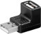 PremiumCord Adattatore USB 2.0 A-A, USB Tipo A Maschio a Femmina 90°