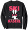 Skihase Skihaserl Hase fährt Ski Skifahren Sweatshirt