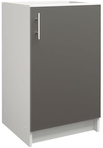 JD Greta Fixed Height 500mm Kitchen Base Cabinet Floor Unit (Without Worktop) – Dark Grey Matt