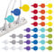Cable Labels - Wrap-It Storage - Circles, Multi-Color (36-Pack) - Color Coded Labels for Organizing, Wire Tags Write on Surface for Labels for Charging Cords and Electronics