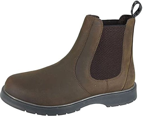 Grafters, M186WB-9 Leather Gusset Chelsea Boot Brown Waxy size 9 UK