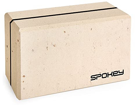 Spokey GANESHA Yoga Block | 7,5 x 15 x 23 cm | Aus 75% TPE und 25% natürlichen Fasern | Für Yoga-übungen und Arm-, Bein- und Rückenstreckungen | hilfreich bei der asan Position