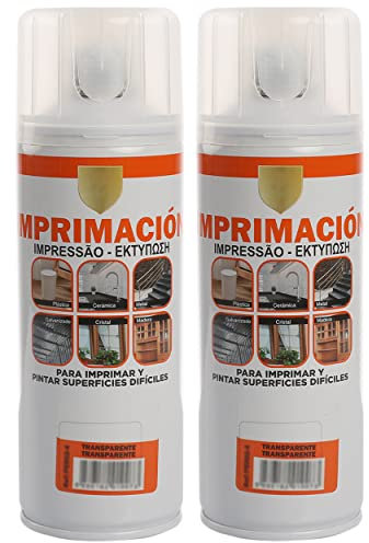 H HANSEL HOME Pintura Spray Imprimación Transparente 400 Ml - Pack de 2 Unidades