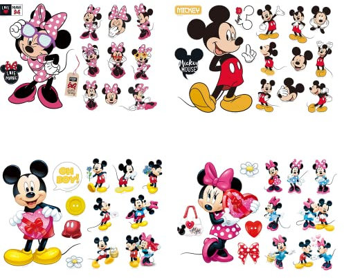 Wandtattoo Mickey Mouse Wandaufkleber Mickey und Minnie Wandsticker Mickey Maus Wandsticker Kinderzimmer Micky Mouse Aufkleber Wanddeko Wandtattoos Mickey Mouse