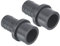 PATIKIL UPVC Riduttore Tubo Raccordo Diametro Esterno di 32mm Spinato da 25mm, 3pz Dritto Giunto Adattatore Connettore, Grigio