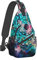 VSOFMY Sling Bag für Damen und Herren, Crossbody Sling Rucksack, Brusttasche für Wandern, Reisen, Tagesrucksack, Galaxy Mandala, Einheitsgröße