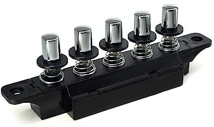 Interruptor de botón para campana extractora de cocina, interruptor de teclado, botón pulsador de tres posiciones