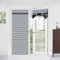 Muamar French Door Curtains Privacy Door Blind, Front Door Window Curtain, Venetian Blinds Style Door Window Cover, 1 Panel (Grey, W25” x L80”)