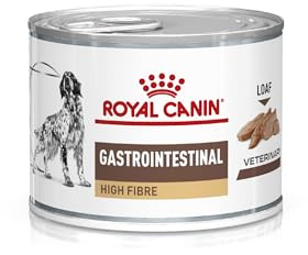 Royal Canin Veterinary Gastrointestinal High Fibre Mousse | 12 x 200 g | Diät-Alleinfuttermittel für Adulte Hunde | Zur Unterstützung Einer gesunden Verdauung | Mit Nahrungsfasern