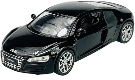 Welly 2006 A-U-D-I R8 Coupe V10 Schwarz 1/34-1/39 Metall Modell Auto Die Cast Neu im Kasten