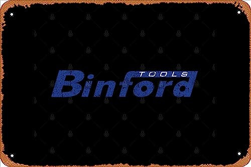 Zuhhgii Binford Tools Retro-Blechschild, Vintage, lustig, Metallschilder, Männerhöhle, humorvolle Schilder, Filme, Musik, Bar, Kunstposter, Retro-Druck, Wanddekoration, Garage, Geschenke, 30,5 x 20,3