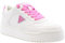 GUESS FLPMIR ELE12.Baskets Blanches Blanc, Whipi White Pink, 8 UK