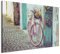 decomonkey Bilder Fahrrad 90x60 cm 1 Teilig Wandbild Groß Leinwandbild XXL Deko Wohnzimmer Schlafzimmer Büro Wanddeko Leinwand Pictures For Wall Poster Wall Painting Stadtstraßen