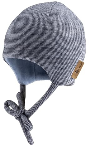 Sterntaler Beanie mit feinem Streifen - Unisex Baby und Kinder Mütze aus weichem Microfleece