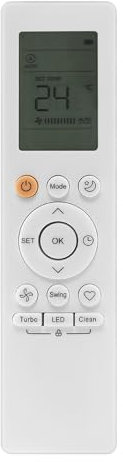 1pc RG10B Telecomando A Raggi Infrarossi for Midea Condizionatore D'aria RG10B/BGEFU1 AC Telecomando Condizionatore D'aria