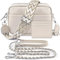 BROTOU Crossbody Bag for Women, Leather Handbag & Shoulder Bag with Adjustable Wide Strap, Chain Strap & 3-Slot Card Holder, Camera Cross Body Bag for Lady Girl Shopping Daily Use (A-Beige)
