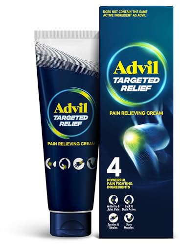 Advil Targeted Relief Pain Relieving Cream, Up to 8 Hours of Powerful Relief of Minor Arthritis Pain, Joint Pain, Lower Back Pain and Muscle Pain - 4 oz