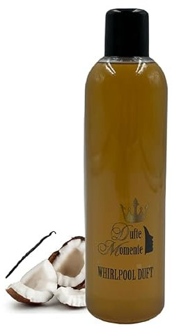 Dufte Momente | Whirlpool Duft 260ml | Kokos - Vanille | mit naturreinen und natürlichen ätherischen Ölen | kein Schaum | vegan und ohne Tierversuche