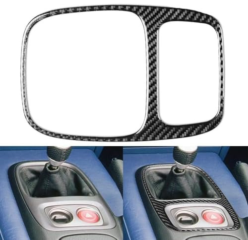 Schaltknauf-Abdeckung, Karbonfaser-Stil, manuelle Gangschaltung, Rahmen, Auto-Schaltknauf-Abdeckung, Verkleidung für Honda S2000 2000–2003