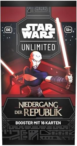 Star Wars Unlimited: Niedergang der Republik DEUTSCH | 1x Booster Packs + Heartforcards® Versandschutz