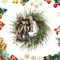 Weihnachtskranz für die Tür, Weihnachtskränze für den Außenbereich, Weihnachtsdekoration, Glockenkranz, Vintage-Kränze für Haustür, böhmische Dekoration für Innentüren und E